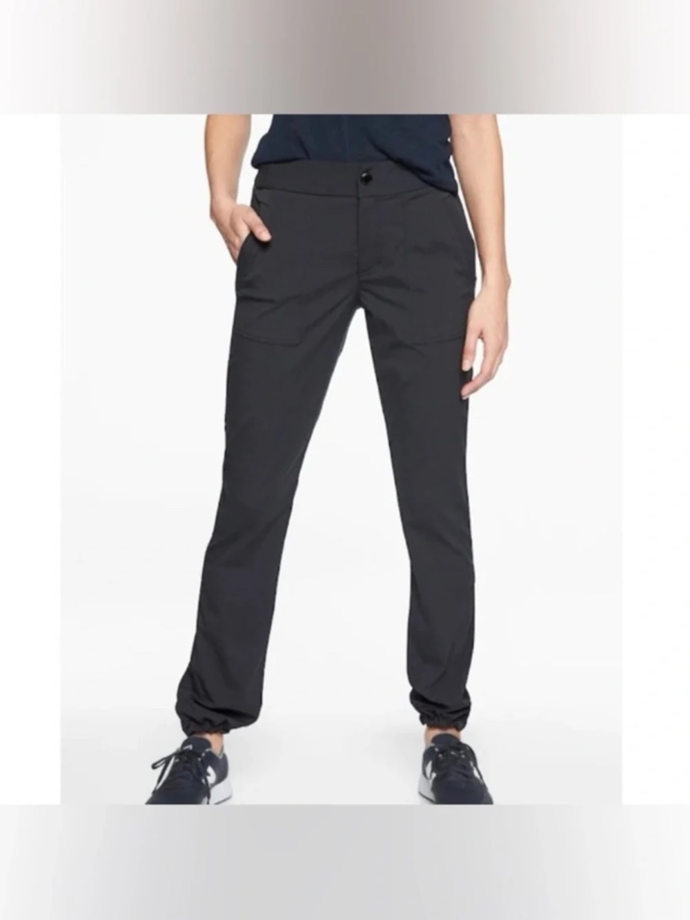 Athleta Trekkie Hike Pant Black Mid High Rise Outdoors Athletic Size 12T